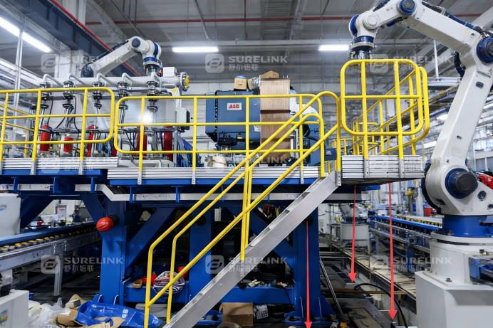 铝型材工业踏台扶梯：安全高效的工业登高解决方案(图2)